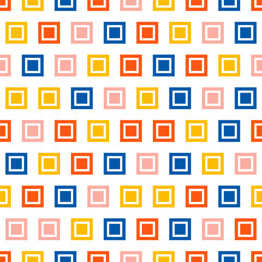 Seamless pattern with colorful squares