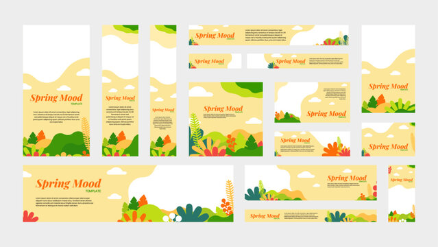 Spring Mood Stunning Banner Templates