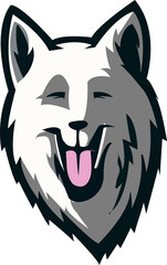 Dog Head Logo Vector Template Illustration Design. Mascot Transparent Dog Logo design Dog sport logo