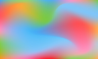 Soft abstract gradient mesh background of bright rainbow colors. Suitable for banner templates, book covers, albums, web pages, wallpapers. Vector graphics.
