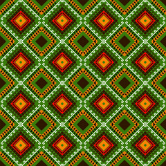 Oriental ethnic seamless pattern traditional background Design for carpet,wallpaper,clothing,wrapping,batik,fabric,Vector illustration embroidery style.