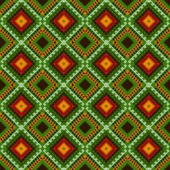 Oriental ethnic seamless pattern traditional background Design for carpet,wallpaper,clothing,wrapping,batik,fabric,Vector illustration embroidery style.