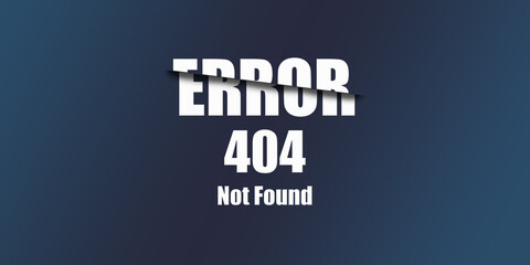 404 Not Found - Https Status Code. Illustration on blue background. For Website. Error Page.
