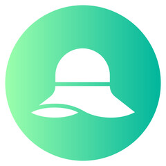 pamela hat gradient icon