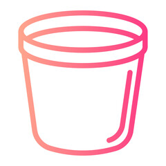 bucket gradient icon