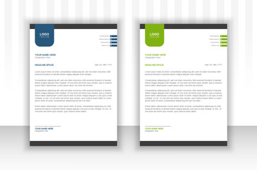 Modern business letterhead design in attractive style.