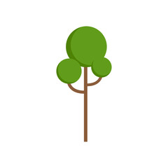 Green tree. Forest tree Icon.