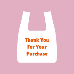 Thank you for your purchase vector illustration