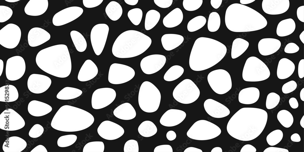 Poster Leopard pattern for seamless surfaces. Seamless vector wallpaper. Seamless pattern for print and surface decoration.