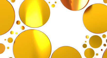 Glittering confetti on a transparent background. Holiday, birthday and Christmas decoration