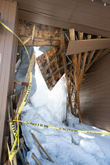 Heavy Snow building damage