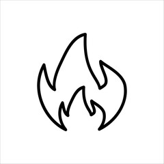 fire icon, hot icon and trending icon. Fire flame logo design. Fire flame silhouette icon. Fire symbols. Vector illustration. fire icon for web, design and logo. isolated on white background.