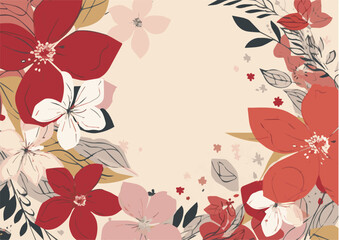 モダンな和風の花の背景