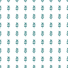 Organic leaves seamless pattern. Decorative forest leaf wallpaper. Botanical background.