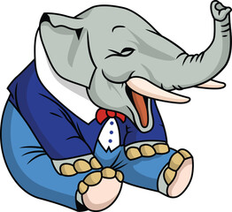 Laughing Republican Elephant