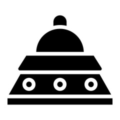 Fototapeta premium UFO glyph 