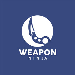 Weapon Logo, Traditional Weapon Karambit Vector, Ninja Fighting Tool Simple Design, Symbol Icon, Illustration