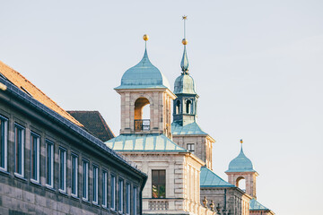 Fototapeta na wymiar Nürnberg, Rathaus in der Altstadt bzw Innenstadt von Nürnberg, Bayern, Deutschland
