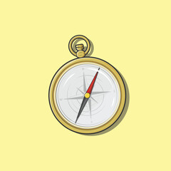 Brass Compass vector