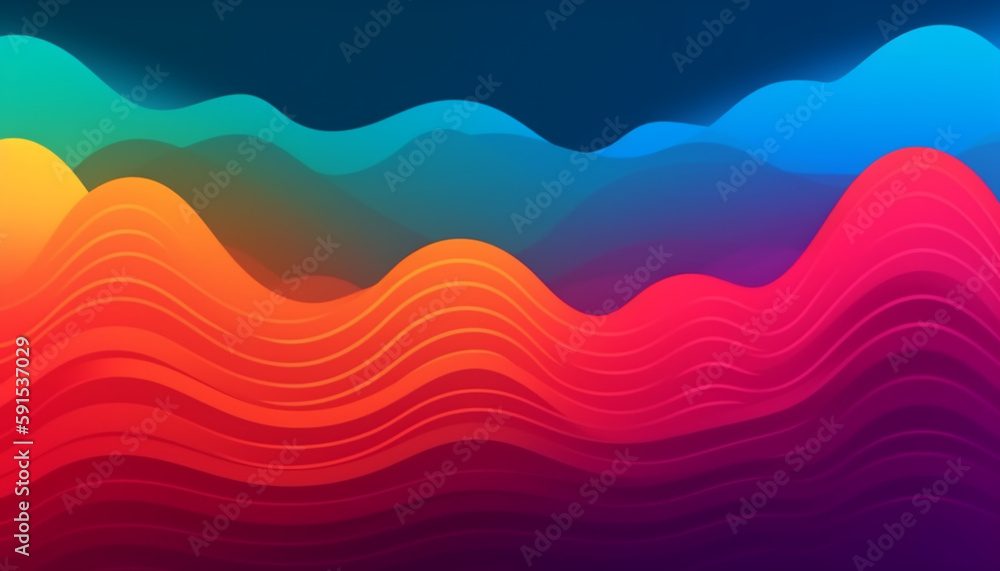 Poster simple minimalist retro color trendy background and abstract colorful wallpaper. artistic digital ar