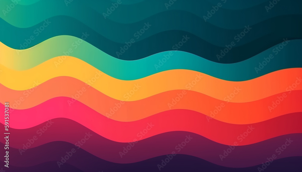 Poster simple minimalist retro color trendy background and abstract colorful wallpaper. artistic digital ar