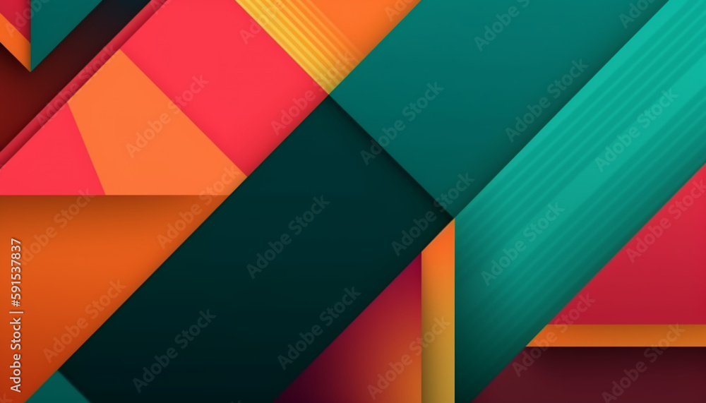 Poster simple minimalist retro color trendy background and abstract colorful wallpaper. artistic digital ar