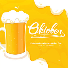 Oktoberfest concept illustration template
