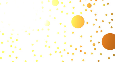 Glittering confetti on a transparent background. Holiday, birthday and Christmas decoration