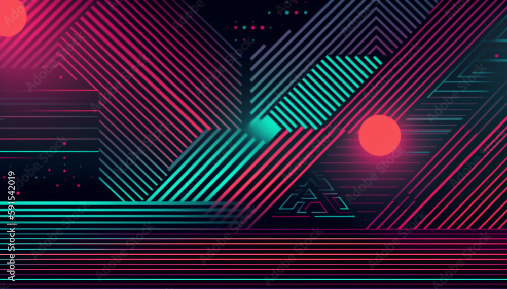 Poster simple minimalist futuristic trendy background abstract colorful wallpaper and backdrop. digital art