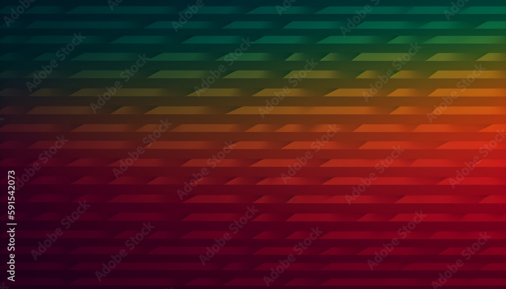 Fototapete Simple minimalist retro color trendy background and abstract colorful wallpaper. Artistic digital art geometric line stripe and wave, element and design material. Generative AI technology.