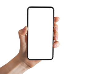a phone iphone on a transparent background in PNG format