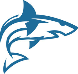 Shark Fish Head Logo Vector Template Illustration Design. Mascot Fish Logo design Fish sport logo