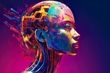 abstract humanoid robot