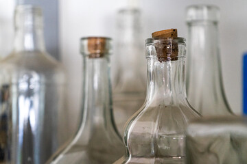 Botllas de cristal vacias