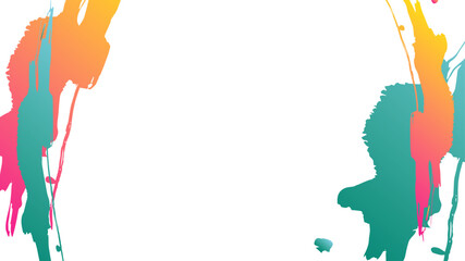 筆で書いたかすれのある背景素材　白