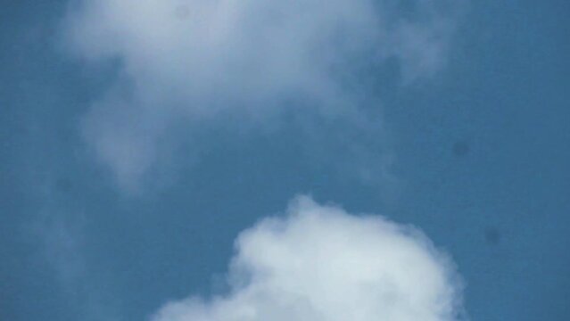 The Sky With Thick And Soft Clouds Like A Blanket