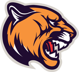 Tiger Head Logo Vector Template Illustration Design. Mascot Tiger Logo design Tiger sport logo