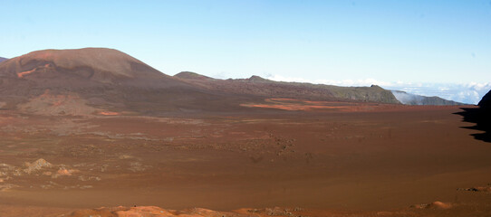 Naklejka premium Le Piton de la Fournaise volcano, Reunion Island, France