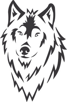 Wolf Head Logo Vector Template Illustration Design. Mascot Wolf Logo design Wolf sport logo