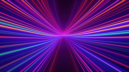 Abstract colorful lens background with rays, colorful rays background. Generative AI