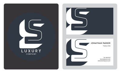 luxury business card design template. Premium letter R logo with luxury business card design. Elegant corporate identity.