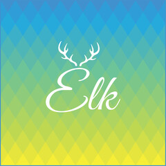 Blue to yellow gradient background with geometric pattern