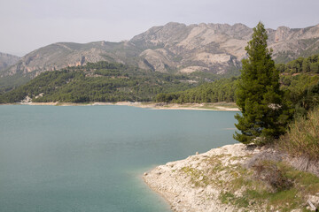 View of Reservoir at Guadalest; Alicante; Spain - 591558222