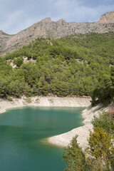 View of Reservoir at Guadalest; Alicante; Spain - 591558234