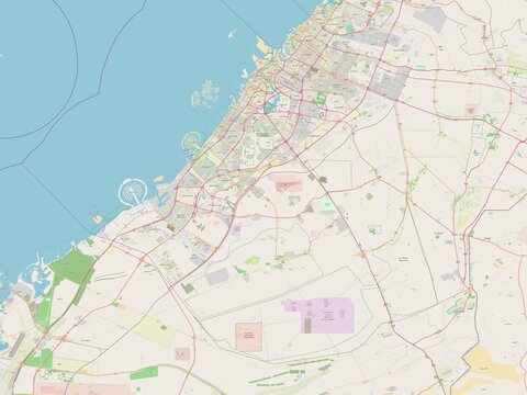 Dubay, United Arab Emirates. OSM. No legend