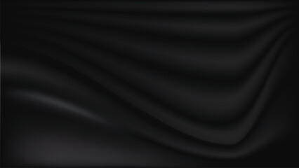 Abstract background silk cloth texture Smooth elegant black silk