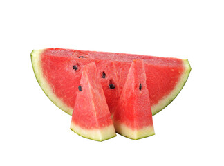 watermelon sliced  on transparent png