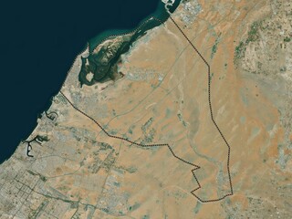 Umm Al Qaywayn, United Arab Emirates. High-res satellite. No legend