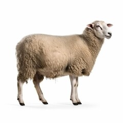 sheep isolated on white background