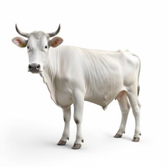 cow isolated on white
